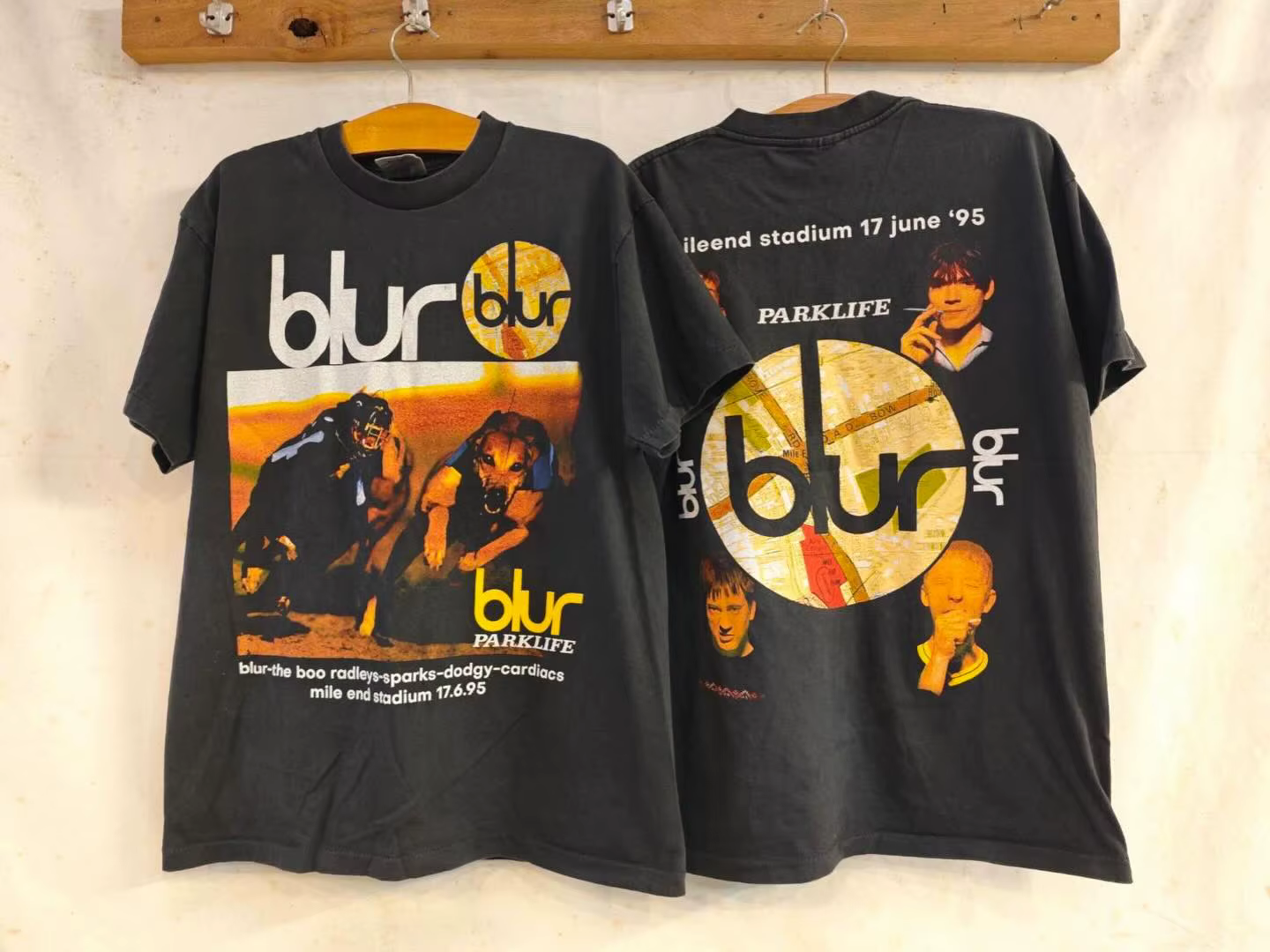 T-shirt imprimé Blur British Rock Band, Streetwear surdimensionné Y2k pour hommes et femmes, vêtemen