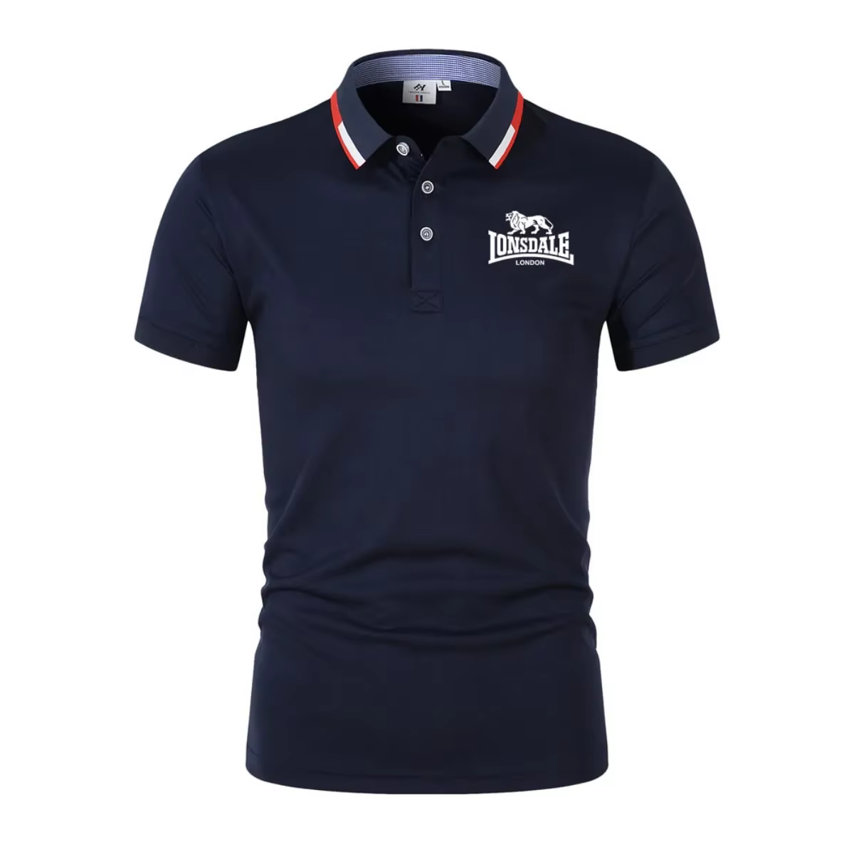 Polo pour homme à imprimé lettres, manches courtes, col décontracté, style streetwear Harajuku, coup