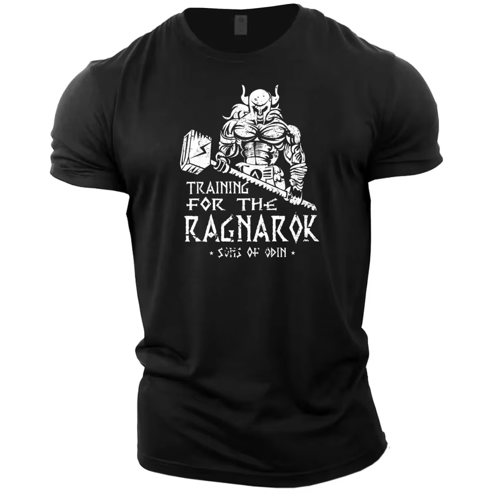 T-shirt pour homme Summer Viking Casual Fashion imprimé en 3D, style Tough Guy, pour le sport de ple