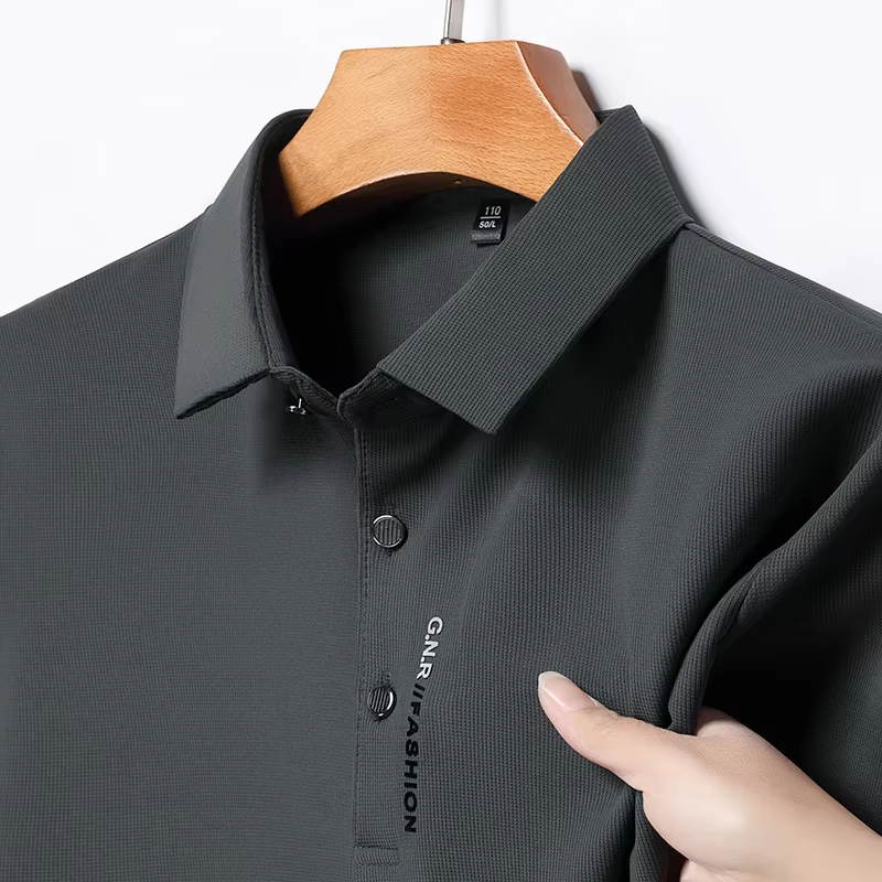 Polo à manches courtes pour hommes, couleur unie, respirant, confortable, élastique, nouvel arrivage