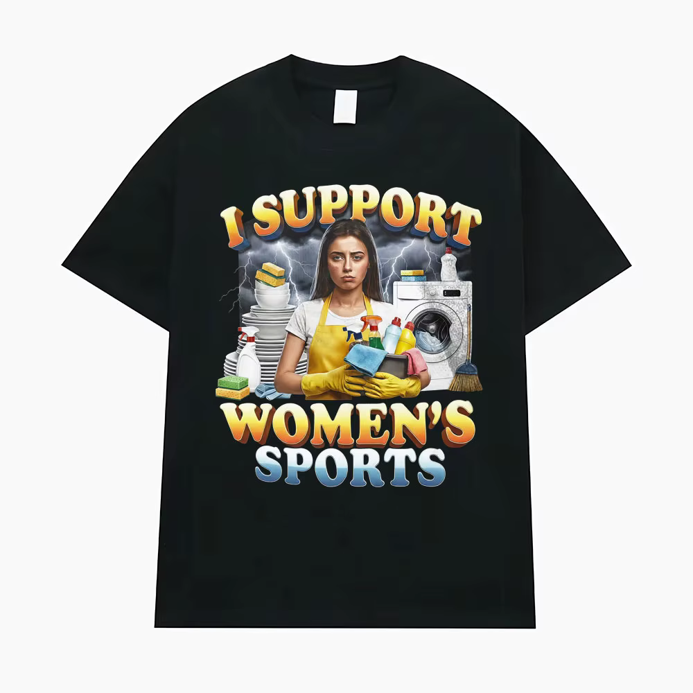 T-shirt humoristique et sarcastique « J'encourage les sports féminins » pour hommes et femmes, vêtem