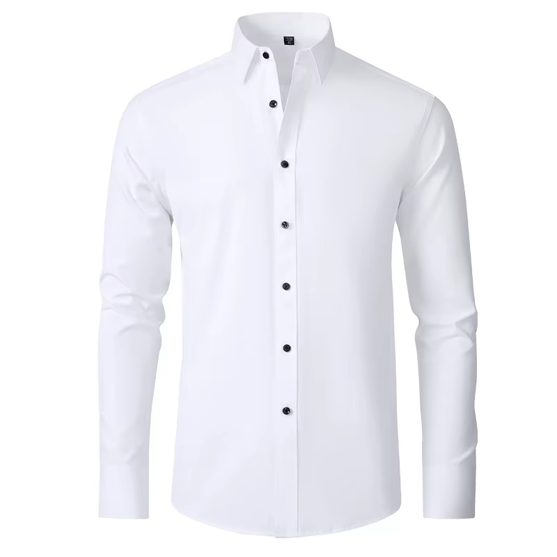Chemises décontractées BROWON pour hommes 2026 – Chemise à manches longues très élastique pour homme