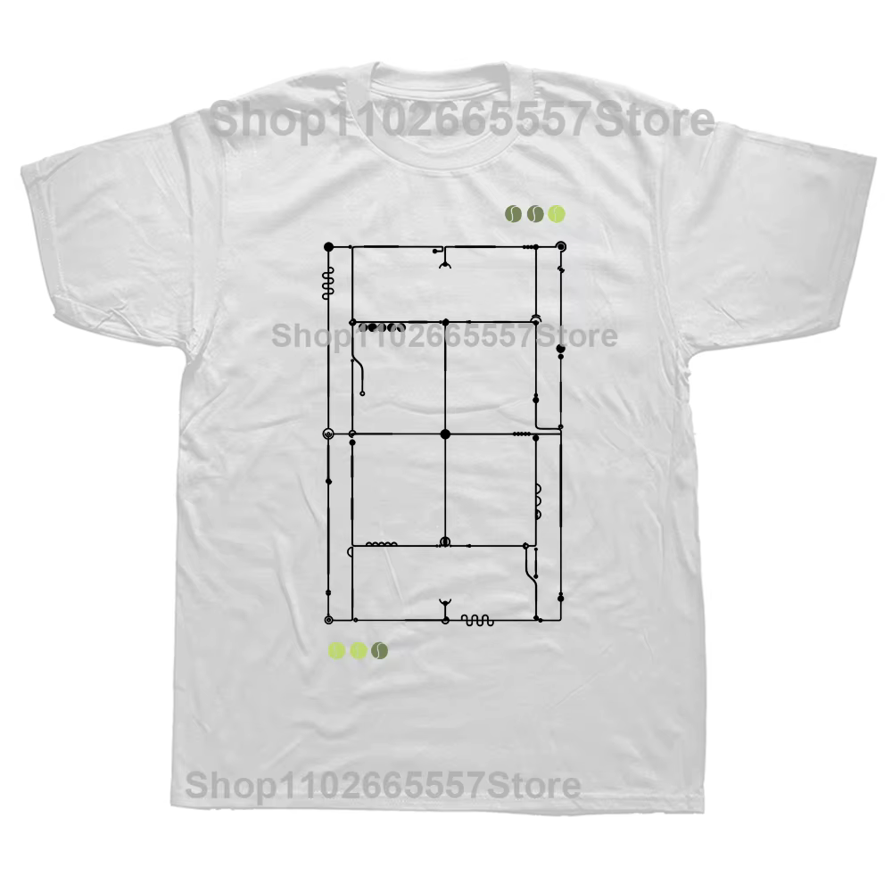 Drôle le joueur de Tennis graphique T-shirts hommes femmes mode t-shirt décontracté 100% coton ample