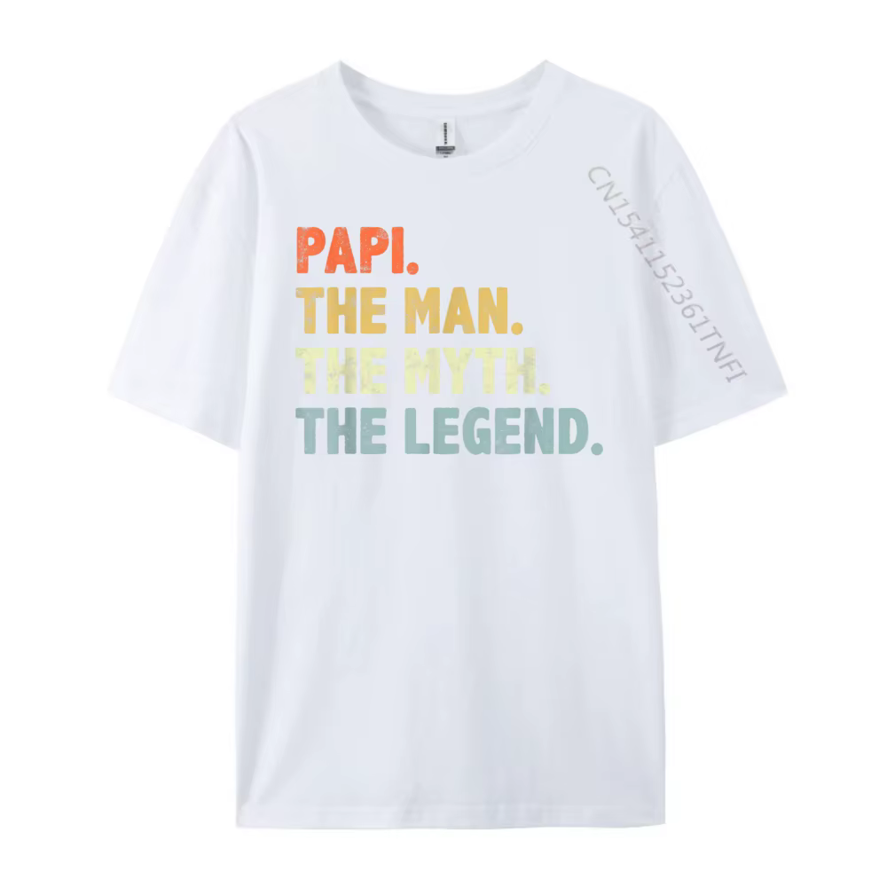 Papi l'homme mythe légende fête des pères pour grand-père hommes t-shirts graphiques T-Shirt de luxe