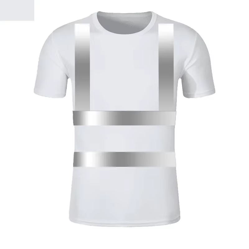 T-shirt réfléchissant extérieur Fluorescent haute visibilité sécurité travail chemise respirant chem