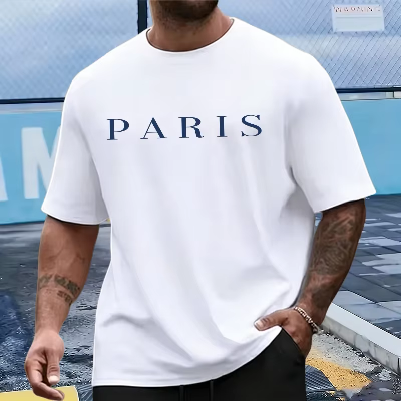Nouvel ensemble homme 2026 : T-shirt en coton et short de sport – Tenue décontractée d'été à manches
