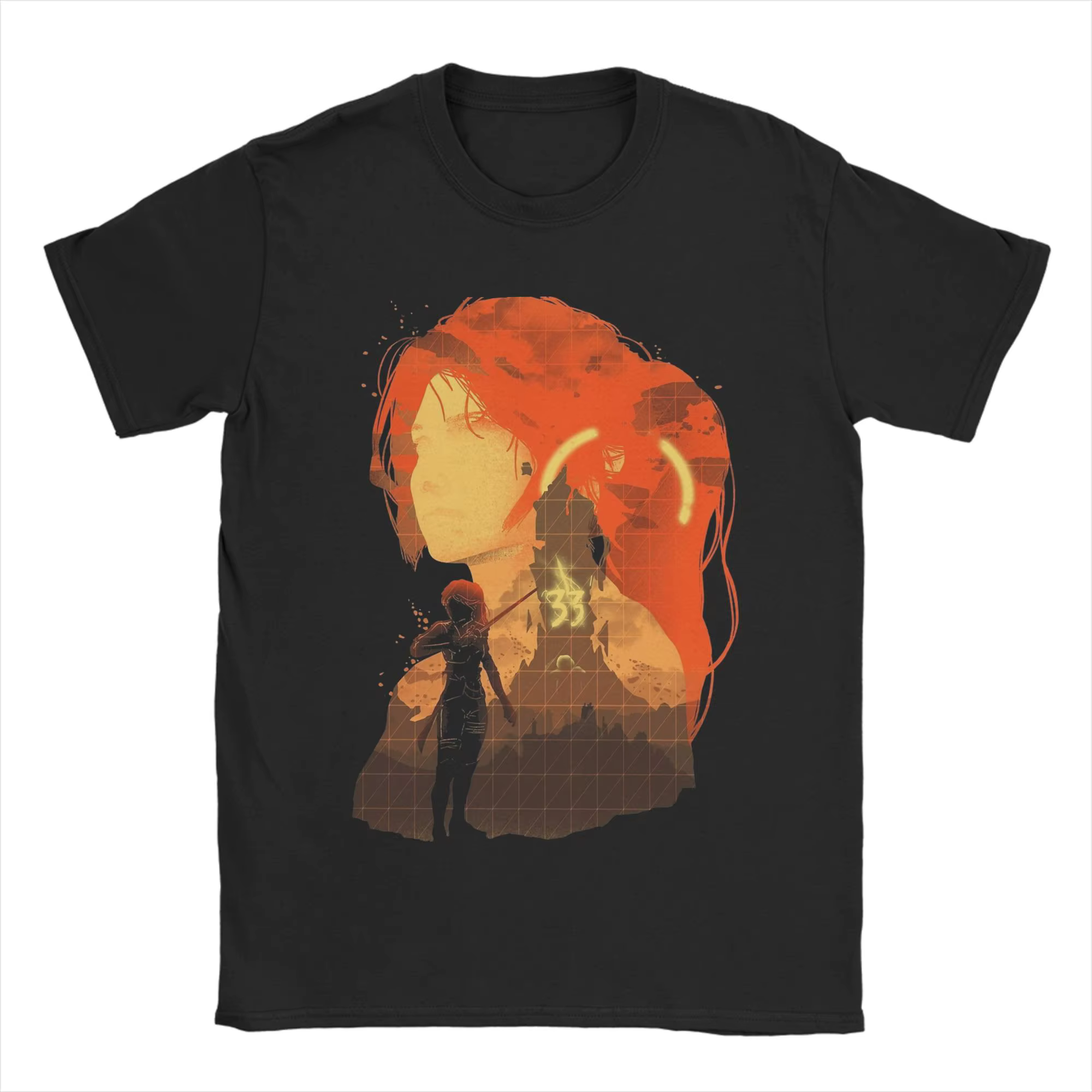 Maelle Clair Obscur Expedition 33 T-shirts pour hommes en coton, T-shirt drôle à col rond, vêtements
