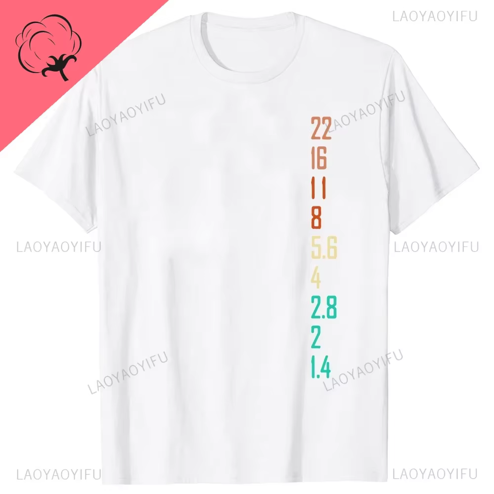 Photographe cadeau hommes coton t-shirts pour amoureux de la photographie été femme Streetwear ouver