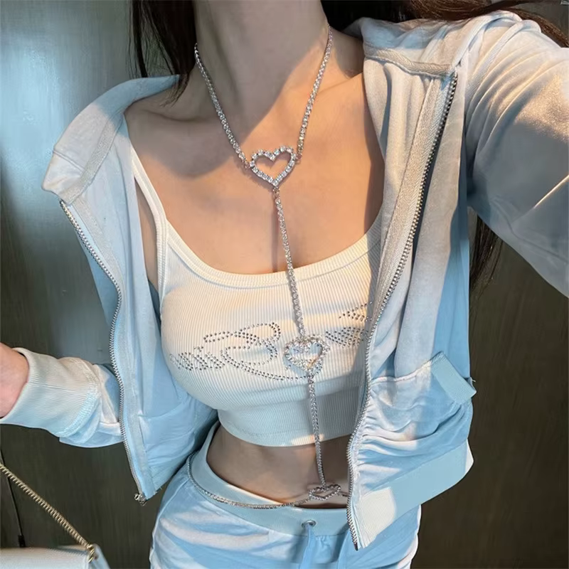 Camisole Rétro avec Lettres pour Femme, Haut Précieux, Y2K, Fibre Slim, Mode d'Été