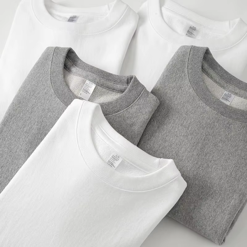 Pull en coton épais 360g, couleur unie, ample, décontracté, pour hommes et femmes, pull à capuche po