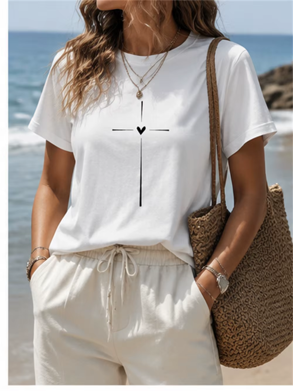 T-shirt de sport décontracté pour femmes