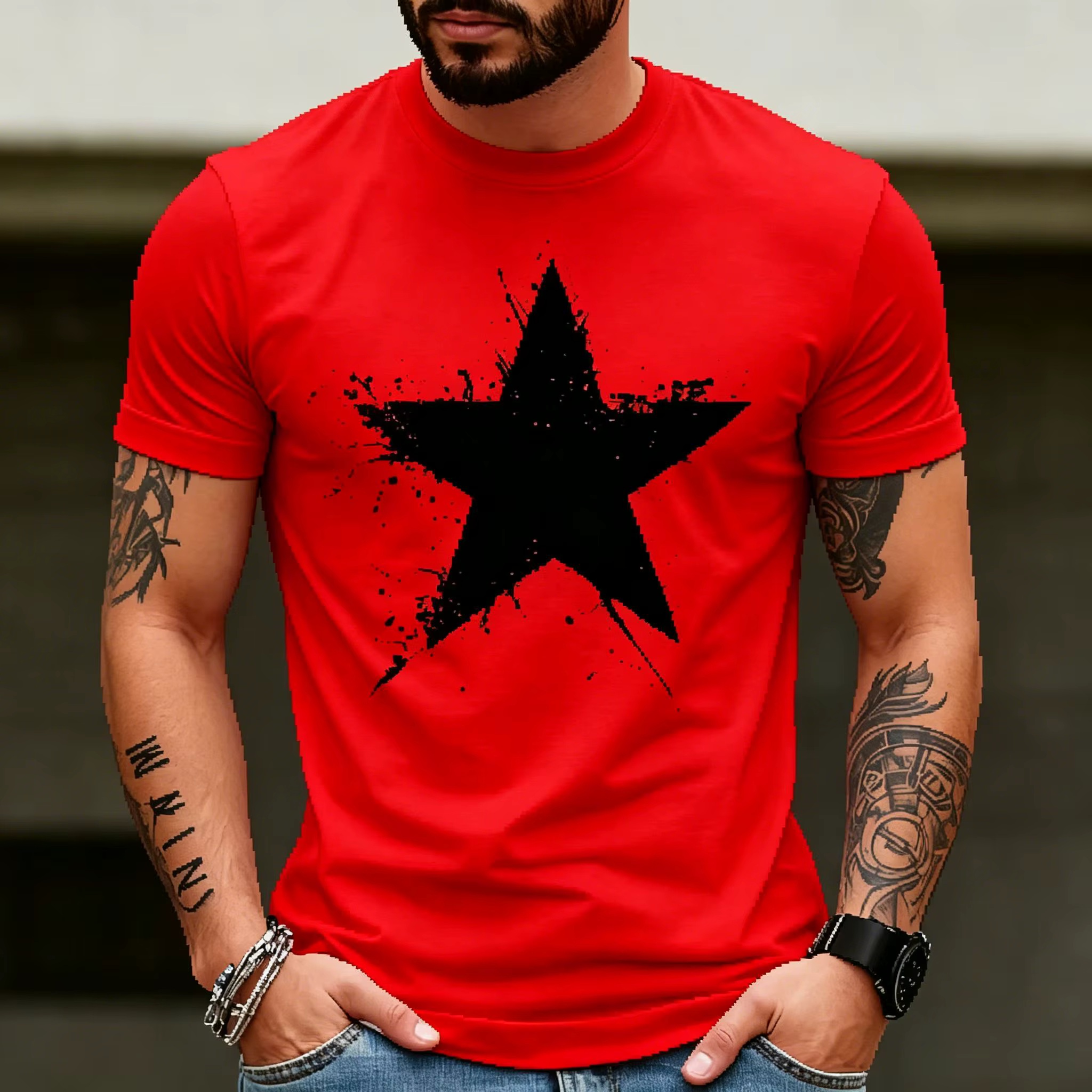 T-shirt pour homme en coton doux