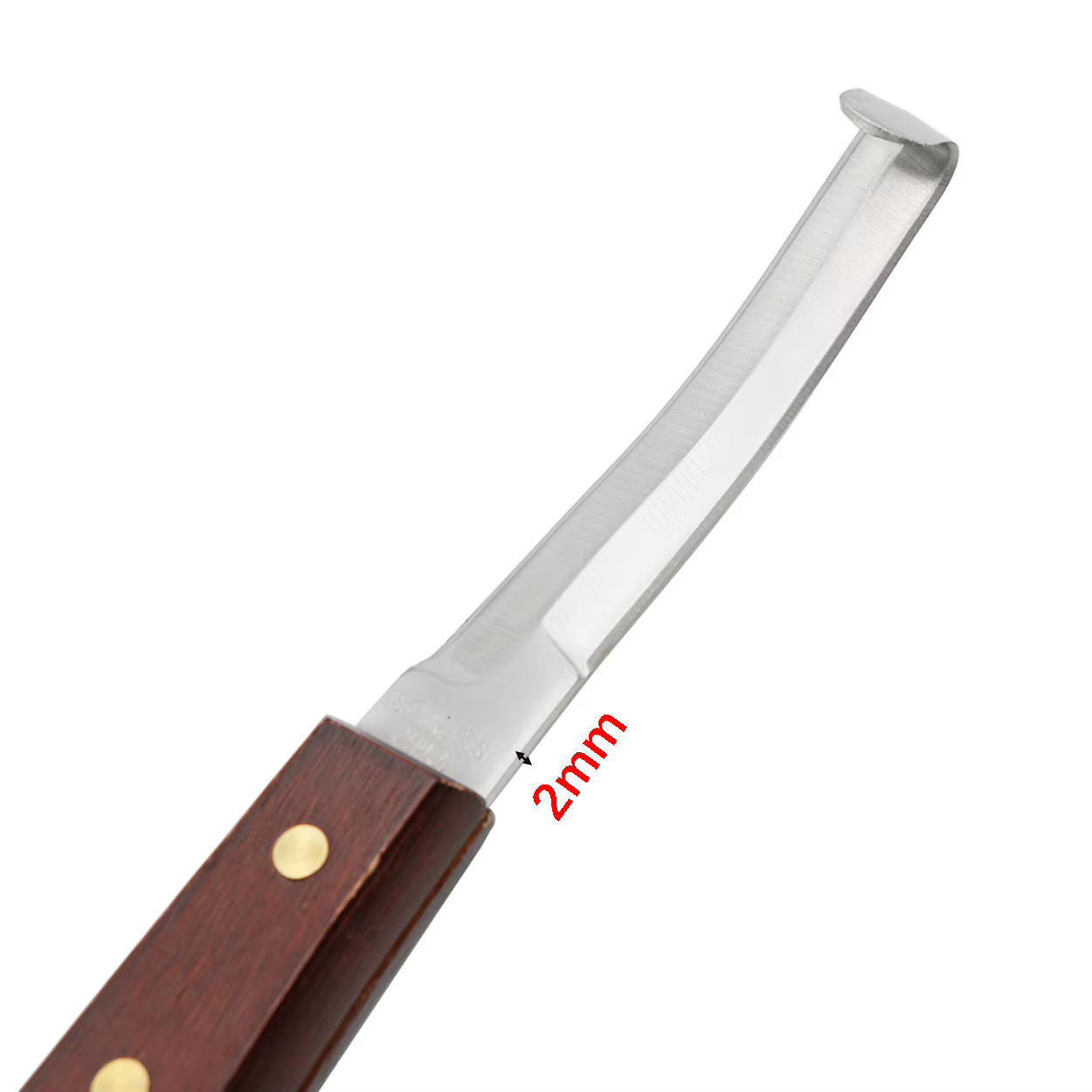 Couteau en fer à cheval avec manche en bois