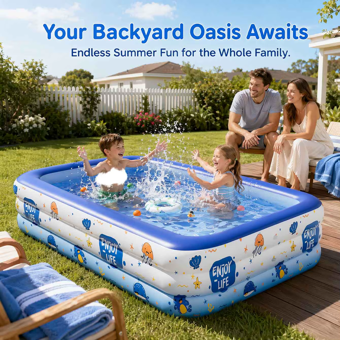 Ensemble de piscine gonflable
