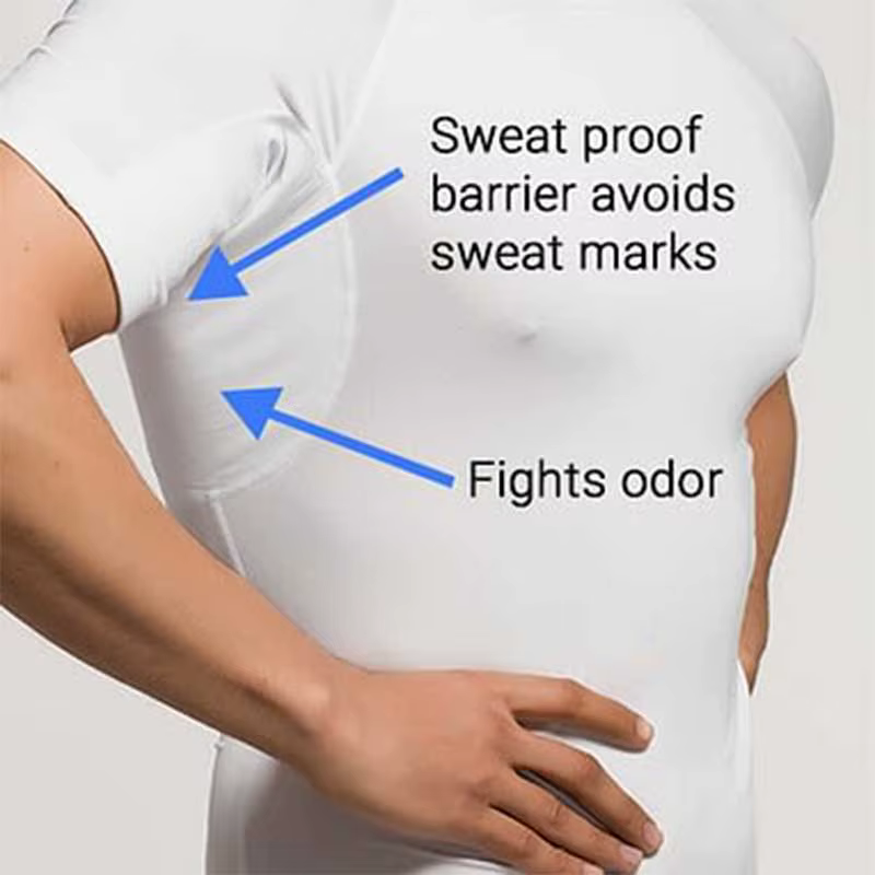 T-shirt à col en V profond pour hommes
