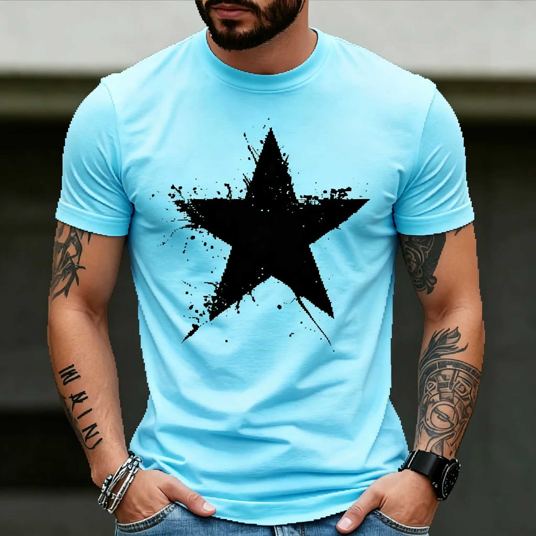 T-shirt pour homme en coton doux