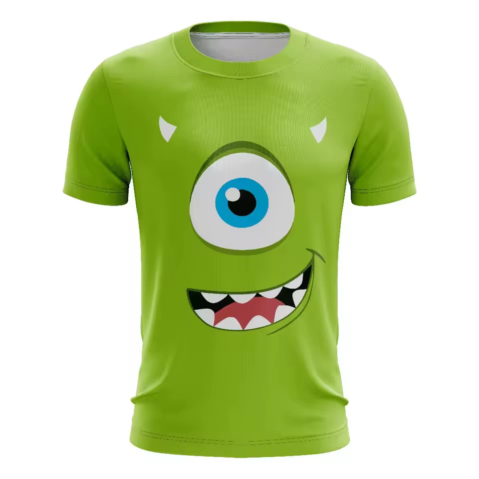 T-shirts pour adultes imprimés en 3D de Monsters