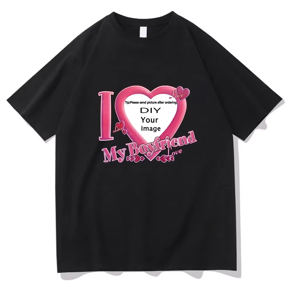 J'aime mon Coupon petit ami T-shirts de haute qualité femmes/hommes