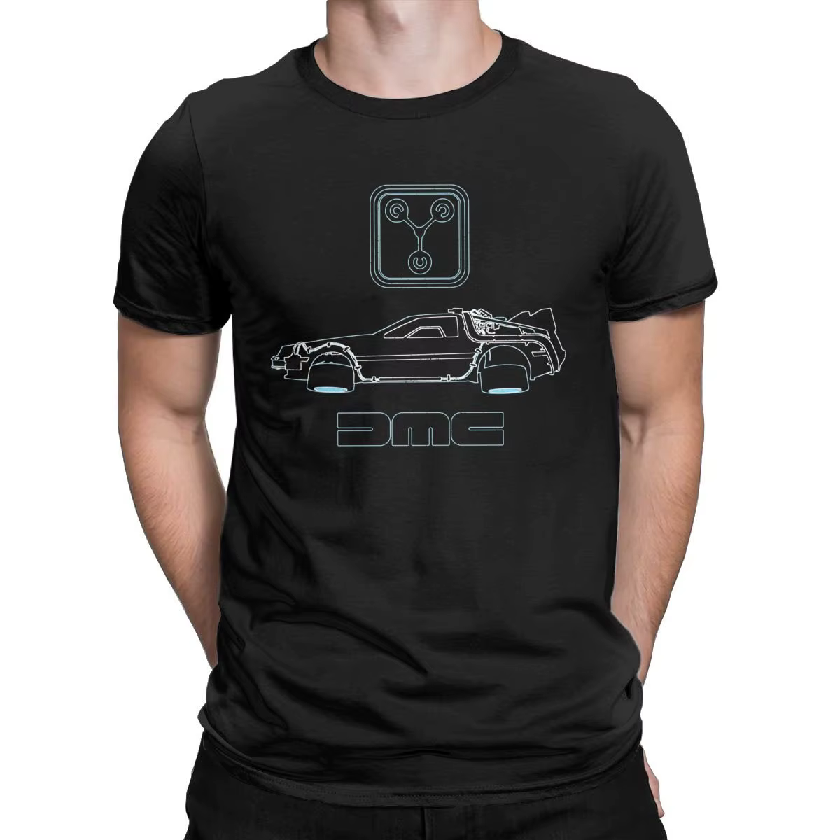 Retour vers le futur T-Shirt pour hommes Delorean et condensateur de Flux