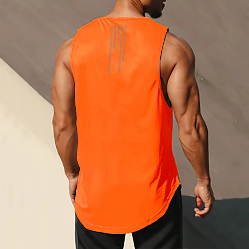 Muscleguys débardeur de gymnastique hommes musculation Singlet Fitness Stringer chemise sans manches maille séchage