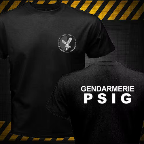 France Gendarmerie PSIG GIGN contre-terroriste Forces spéciales hommes T-shirt