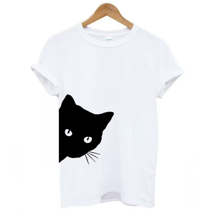 T-shirt manches courtes col rond femme blanc