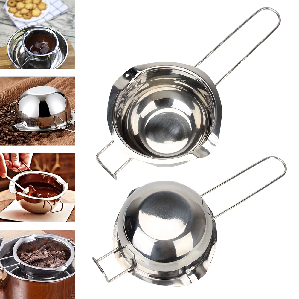 Fondoir à Chocolat en Acier Inoxydable avec Brosse