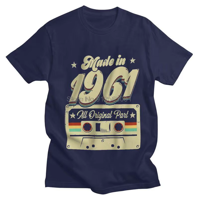 Fabriqué En 1961 60 Ans Vintage T-shirt Hommes Streetwear