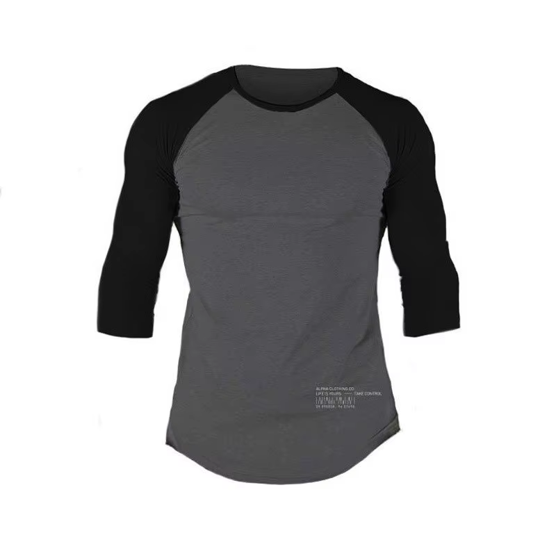 T-shirt à manches 3/4 en coton pour homme