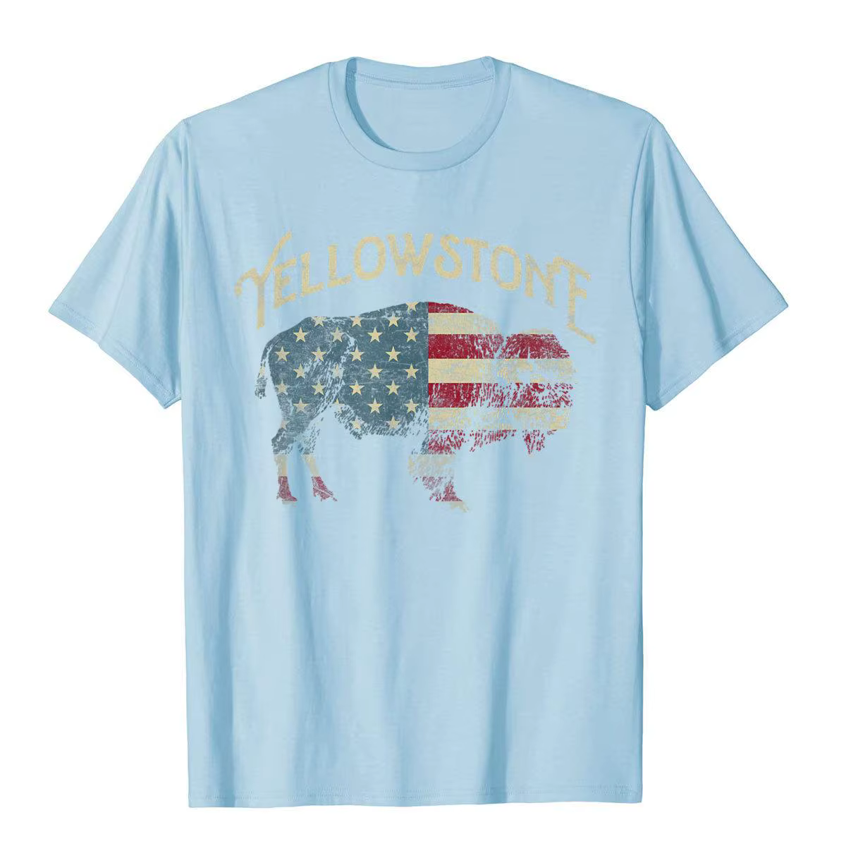 Vintage parc national de Yellowstone rétro T-Shirt Style chinois coton hommes hauts chemise à la mode populaire