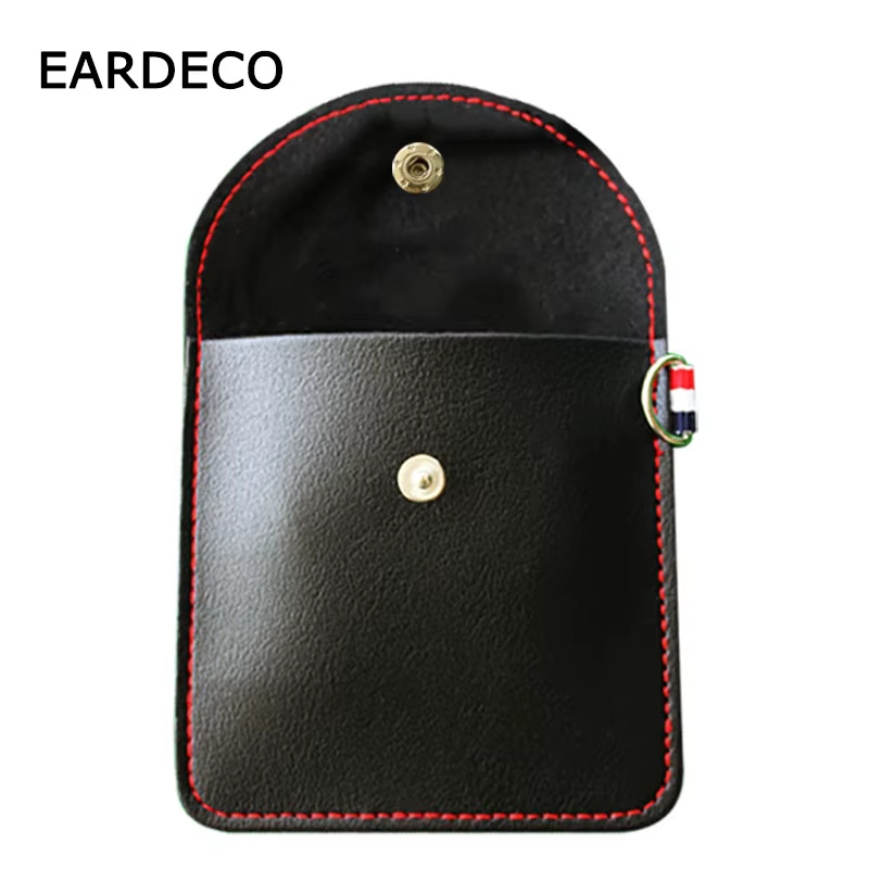 EARDECO – Mini étui rigide noir pour écouteurs