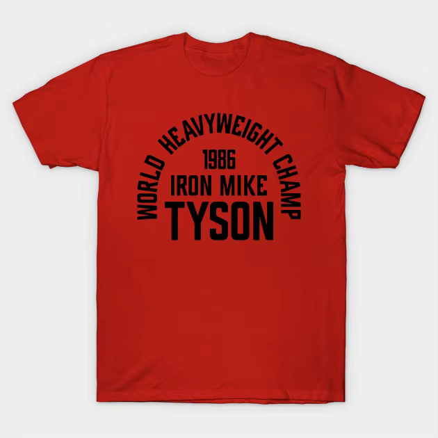 Iron Mike Tyson boxe conception personnalisée t-shirt homme monde poids lourd Champ 1986