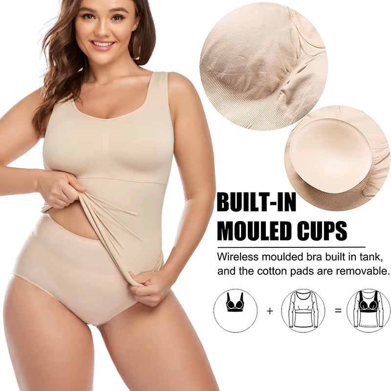 Débardeurs pour femmes avec soutien-gorge intégré