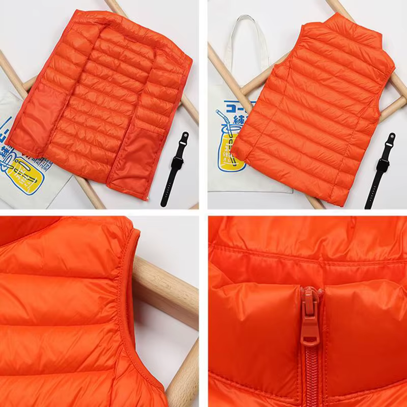 Gilet court en duvet de canard ultraléger pour femme