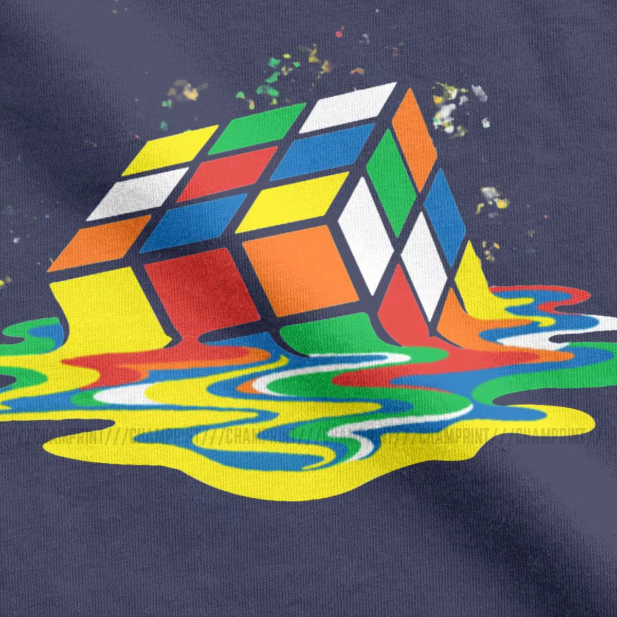 Drôle Cube de fusion Sheldon la théorie du Big Bang T-Shirts hommes 100% coton