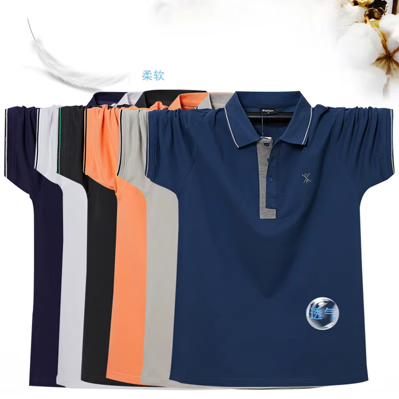 Polo respirant à manches courtes pour hommes