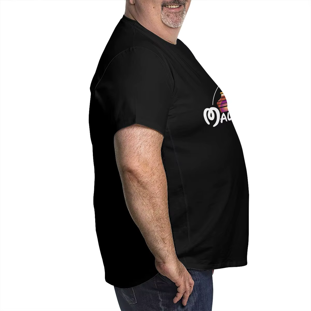 T-shirt à Manches Courtes et Col Ras du Cou pour Homme