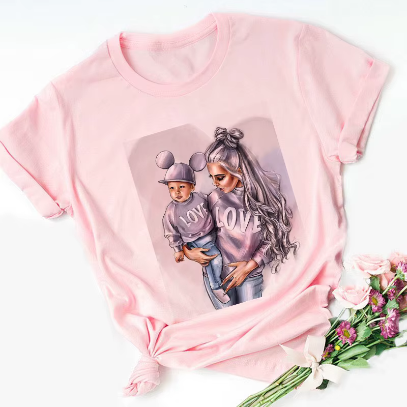 T-shirt femme rose, estival et estival
