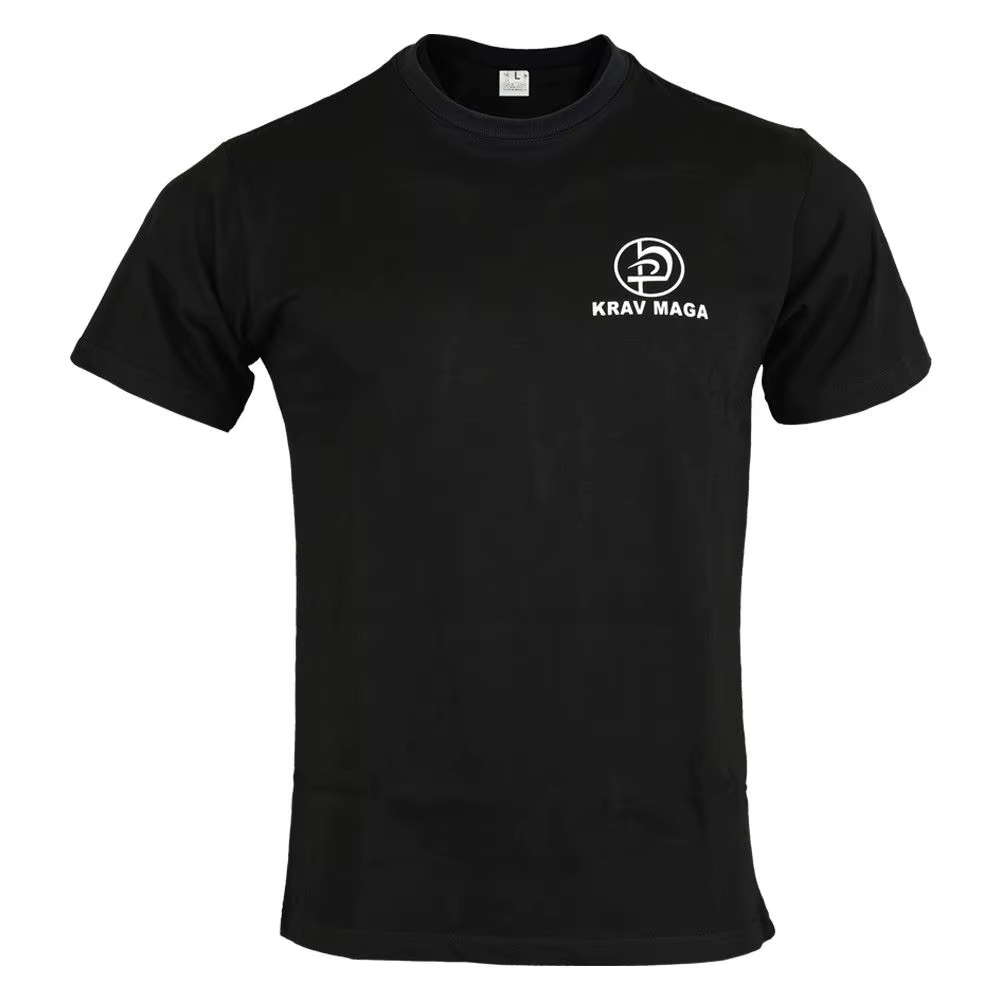 Krav Maga – t-shirt noir en coton pour homme