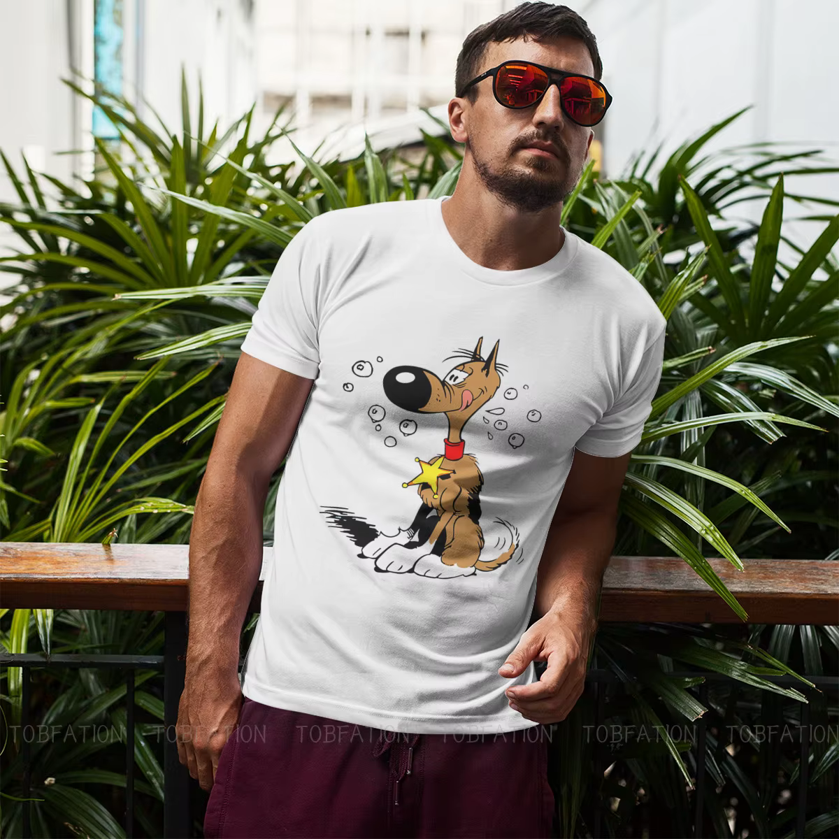 Lucky Luke Cartoon Rataplan T Shirt pour hommes