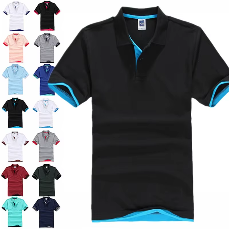 Polo en pur coton à manches courtes pour hommes