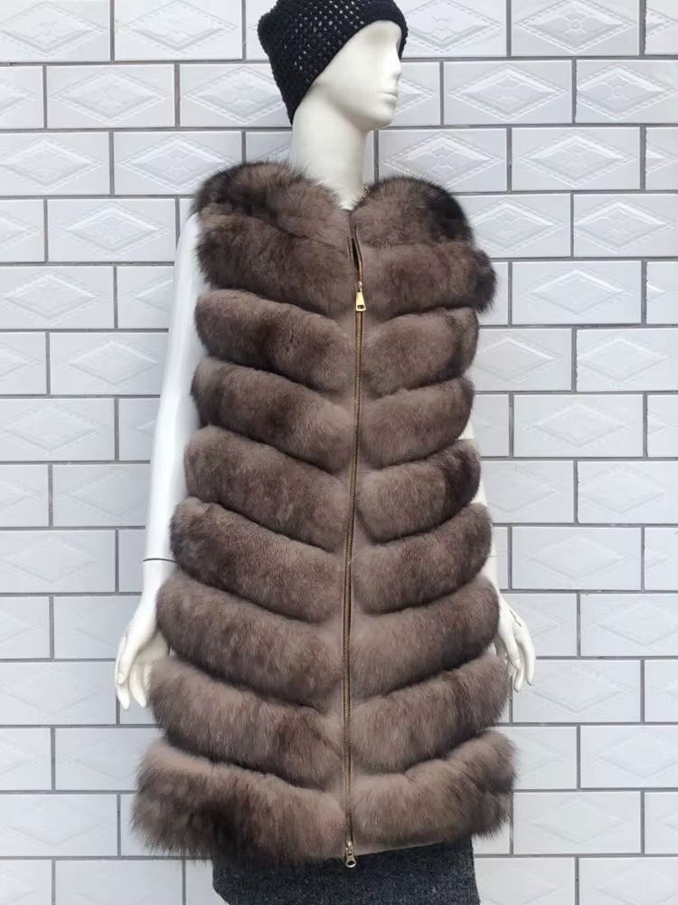 2025Bzoosio mode grande taille femmes dames sans manches couleur gilet solide hiver ample fausse fourrure