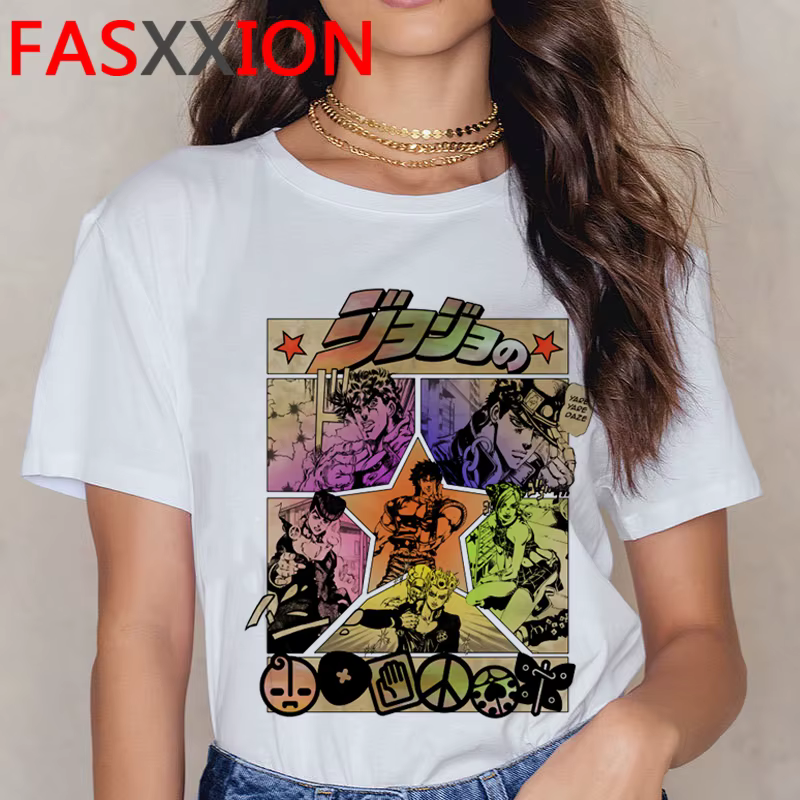 Jojo's Ives Arre Adventure-T-shirt de dessin animé drôle pour homme
