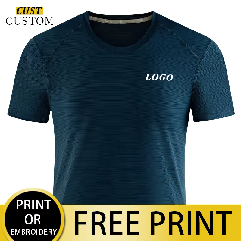 T-shirt de sport de compression à séchage rapide pour hommes