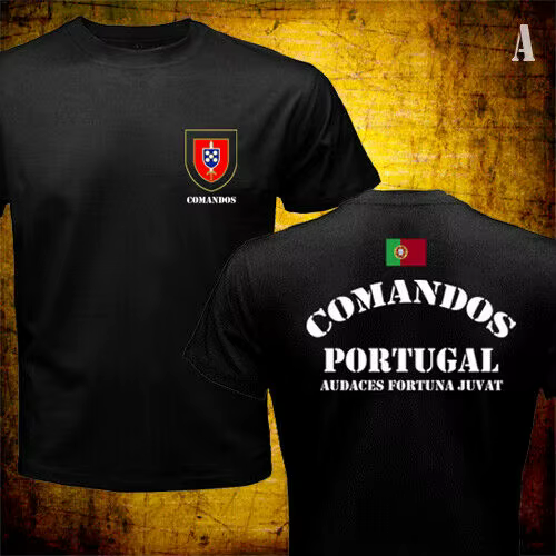 T-shirt militaire des Forces spéciales de l'armée portugaise pour hommes