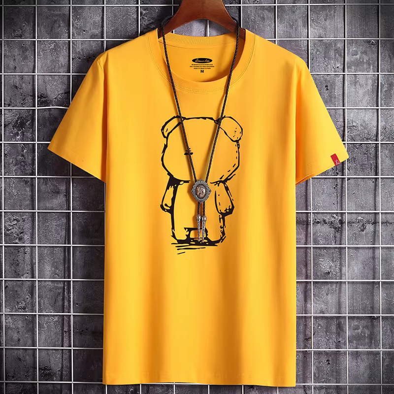 T-shirt pour hommes 2022 Date Vêtements Fitness Blanc O Cou Anime Homme