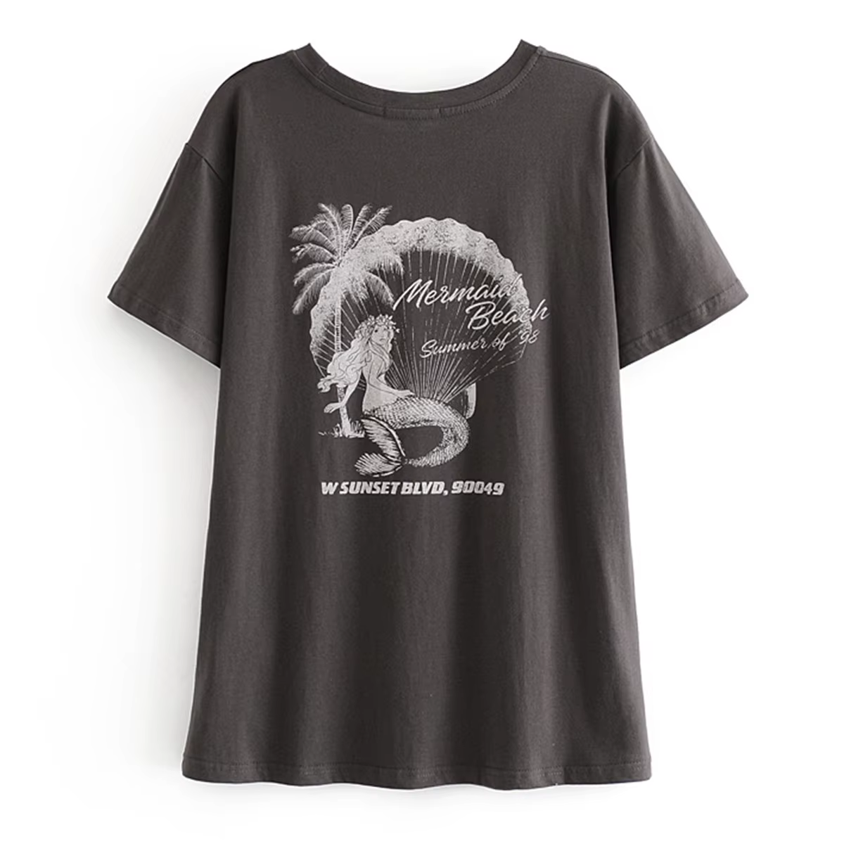 T-shirt manches courtes col rond femme