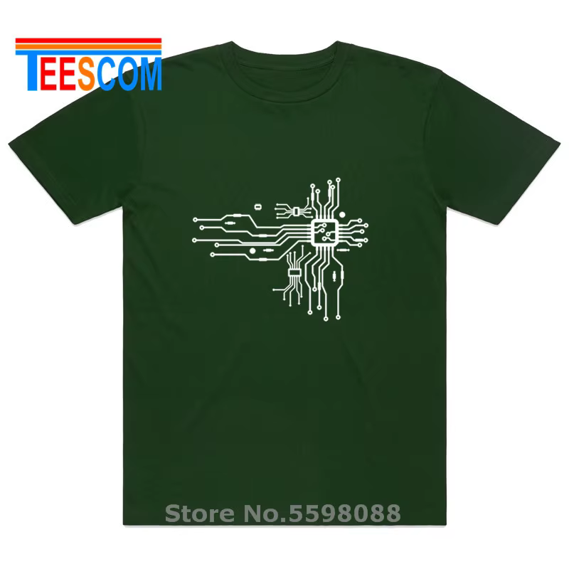 T-Shirt à Manches Courtes en Coton pour Homme