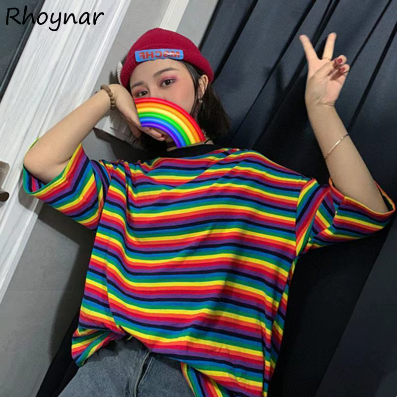 T-shirt rayé Preppy pour femmes