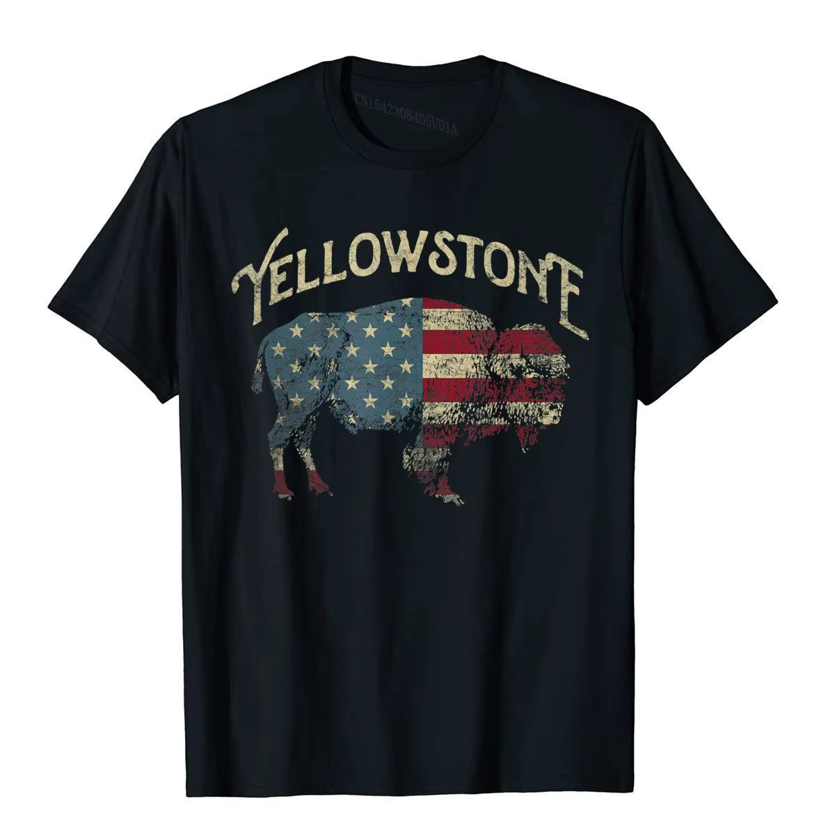 Vintage parc national de Yellowstone rétro T-Shirt Style chinois coton hommes hauts chemise à la mode populaire